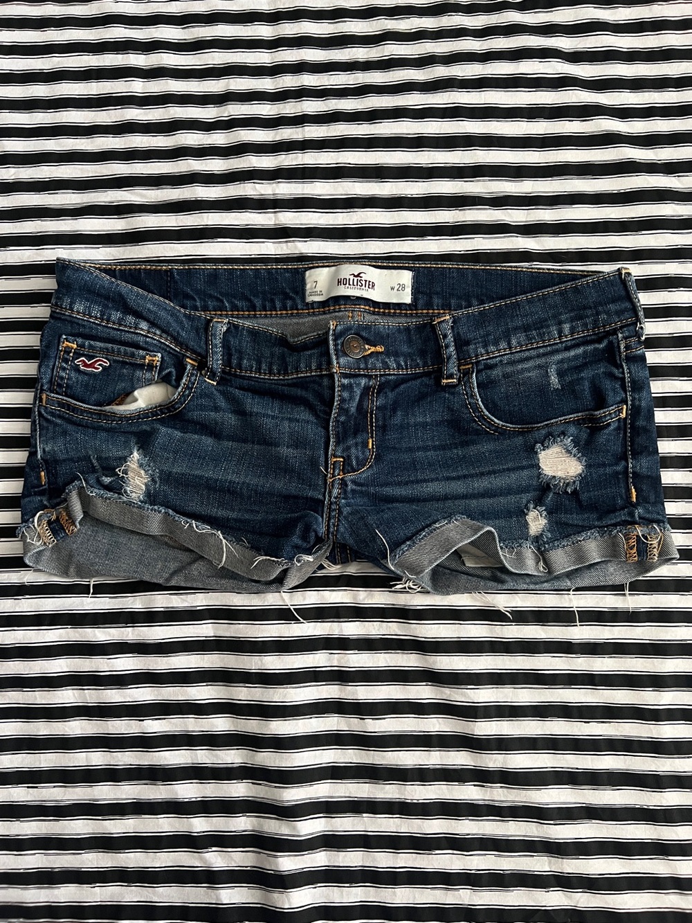 Y2K vintage hollister low rise denim shorts